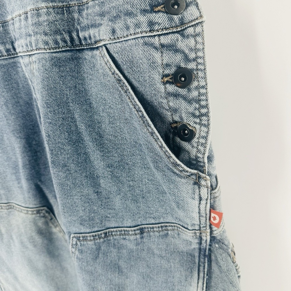 Rare Dovetail Workwear Womens‎ Denim Skirt Bib Sz 6 Carpenter Overalls R1034 - Picture 7 of 9